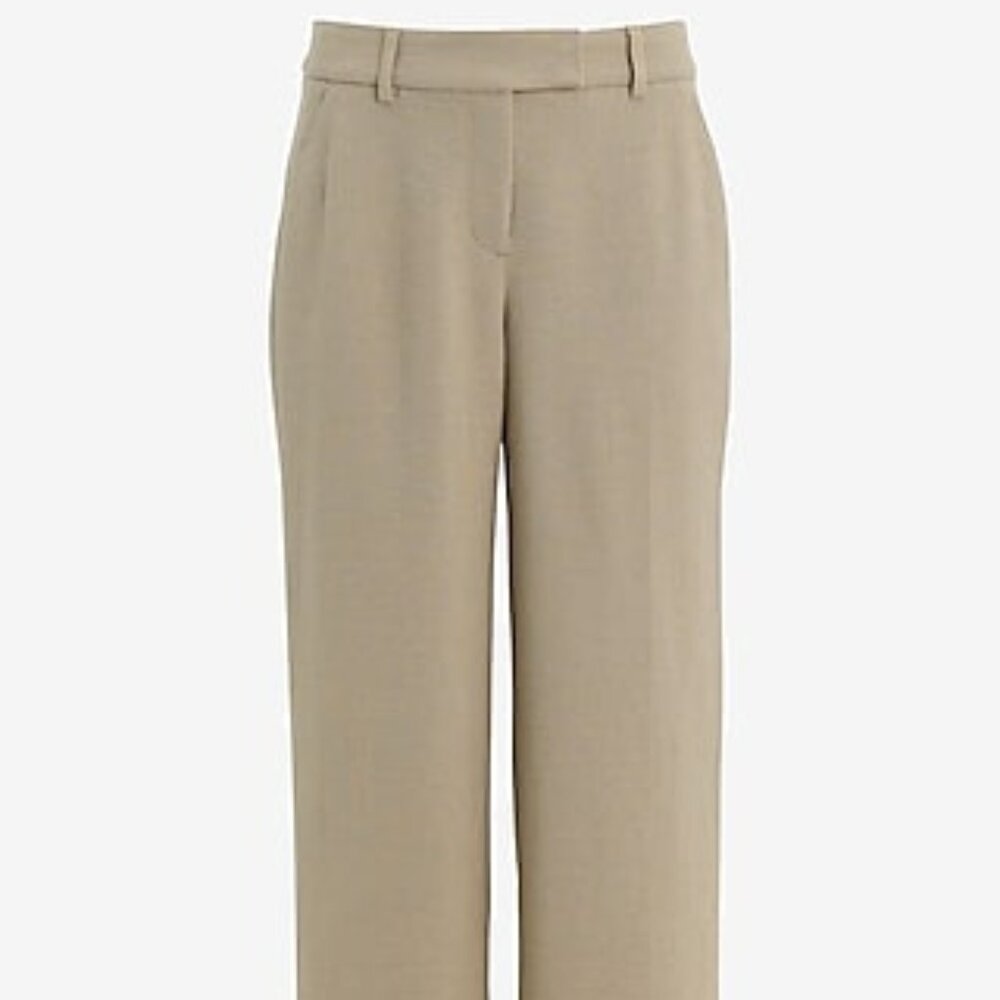 Editor Mid Rise Cropped Wide Leg Pant
